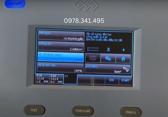 Máy siêu âm kết hợp điện xung