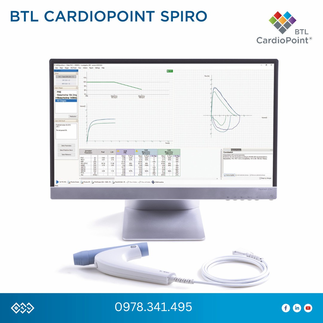 Máy đo chức năng hô hấp BTL 08 Spiro